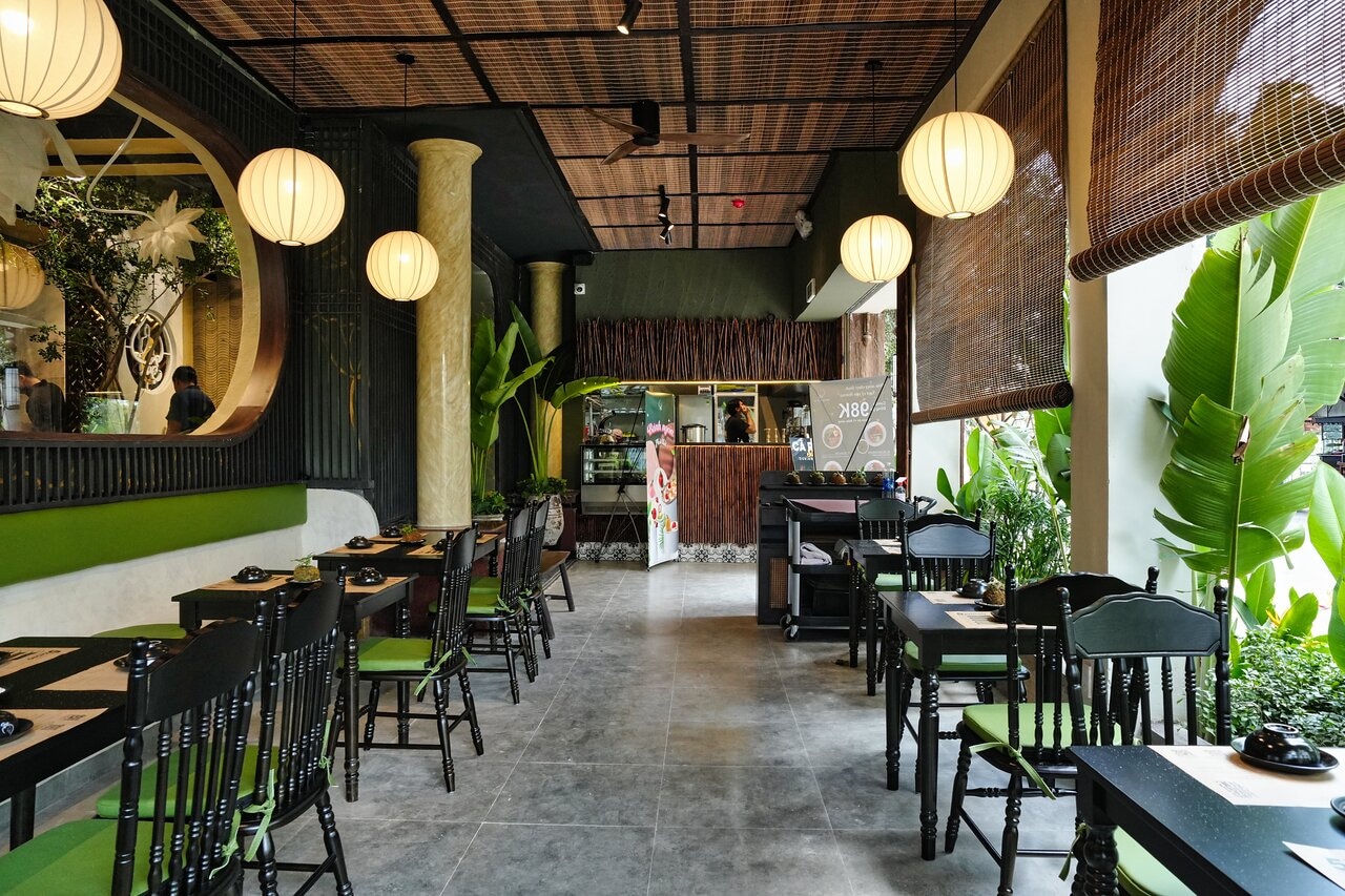 Không gian được bày trí đẹp mắt, mang đến trải nghiệm ẩm thực tuyệt vời 